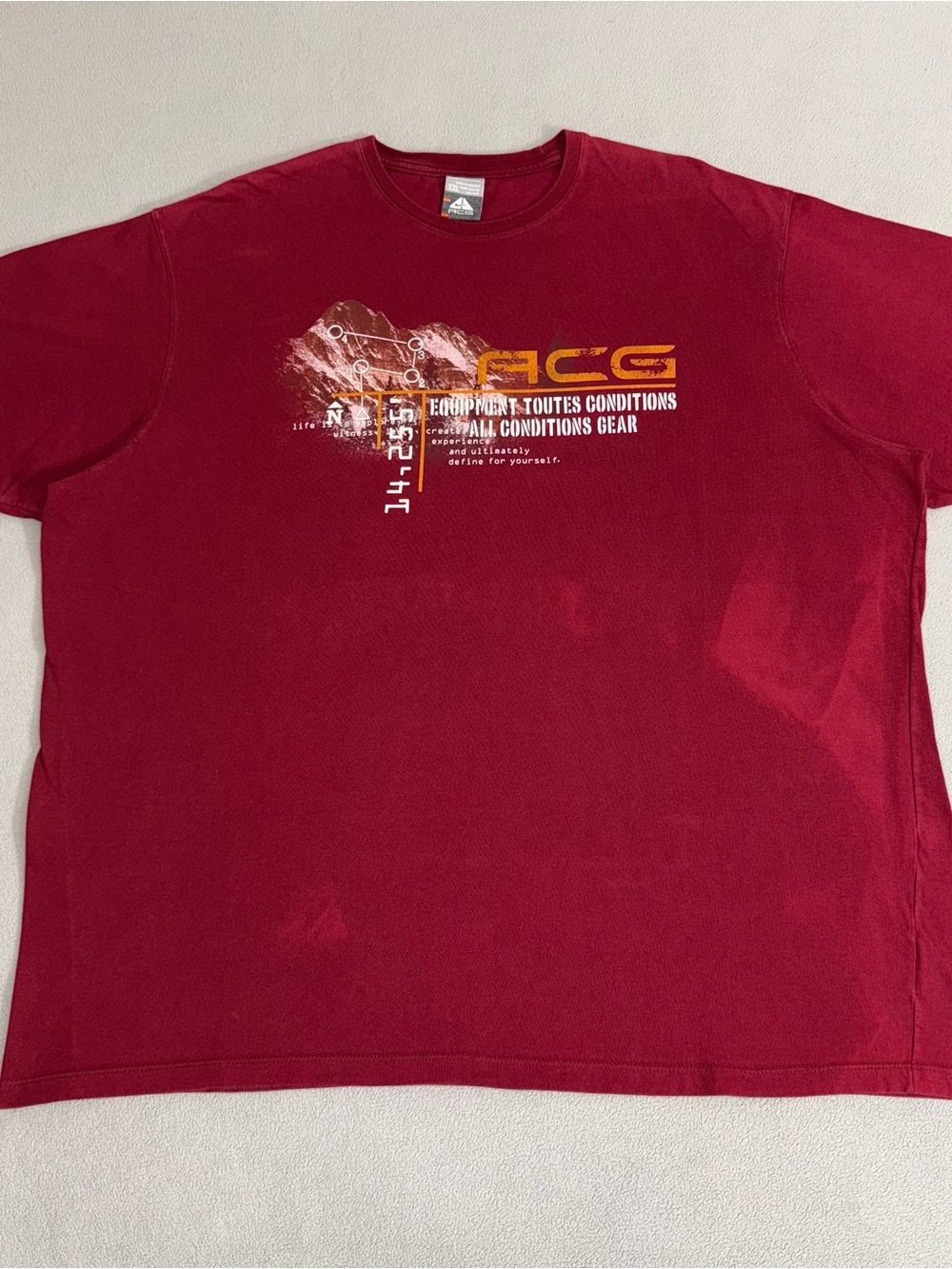 Vintage Nike ACG All Conditions Gear T-shirt Size XXL Hiking Outdoor Streetwear